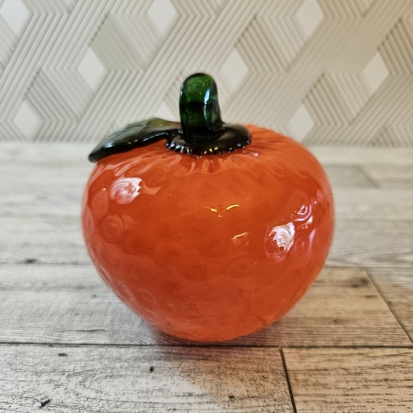 Other - Art Glass Murano Style Hand Blown Glass Orange